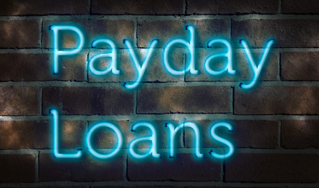 payday loan sign